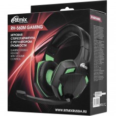 Гарнитура Ritmix RH-560M Gaming, Черный-зеленый 