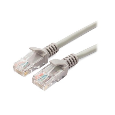 Патч-корд Cablexpert PP12-3M, серый Cable Patch cord UTP 5e-Cat 3 m