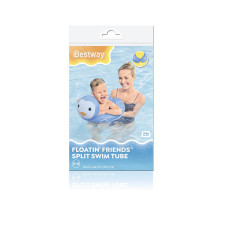 Круг для плавания Floating Friends 50 x 46 см, BESTWAY, 36405, Винил, 3-6, Оригинальной формы, В ассортименте - Пингвин/Ленивец/Черепашка, Пакет