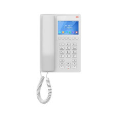 IP телефон, Grandstream, GHP630W, 2 учетные записи SIP, 2 линии, 1 порт Ethernet 10/100 PoE, Wi-Fi, цветной ЖК-дисплей 480x320 (3,5"), блок питания 12В/0,5А, компактный гостиничный
