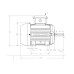 Асинхронный электродвигатель, WEG, 12310536, AM W20 -100L, 2.2 kW, 4 Пол, B3T, 220-240/380-415//440-460 В, 50 Гц, IE1, IP55, std.