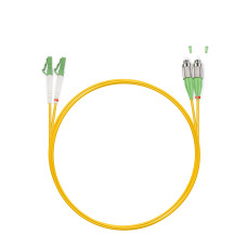 Патч корд оптоволоконный,, FC/APC-LC/APC SM 9/125 Duplex 3.0мм 1 м, LSZH