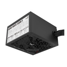 Блок питания, Aerocool, AERO WHITE, 550W, ATX, APFC, 20+4pin, 2*4+4pin, 6*Sata, 2*Molex, 2*PCI-E 6+2pin, Вентилятор 12см, Кабель питания, Чёрный