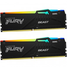 Оперативная память Kingston Fury Beast RGB, KF556C40BBAK2-16, DDR5, 16 GB 