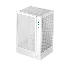Компьютерный корпус, Deepcool, CH170 DIGITAL WH R-CH170-WHNPI0D-G-1, Mini-ITX, Type-C*1/3.0*2, HD-Audio, Высота процессорного кулера до 172мм, Длина VGA до 305мм (до 230мм при блоке АТХ), 1*3.5" или 1*2.5", Сталь 0,6, 250x200x280мм, Без Б/П, Бел