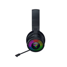 Гарнитура, Razer, Kraken V4 Pro, RZ04-05160100-R3M1, Игровая гарнитура, Динамики 40 мм, 7.1 Surround Sound, 20 - 28000 Гц, 98 дБ, 32 Ом, Микрофон однонаправленный выдвижной, 100 - 10000 Гц, -42 дБ, Беспроводные / Проводные, 2.4 ГГц / Bluetooth 5.3 / USB /