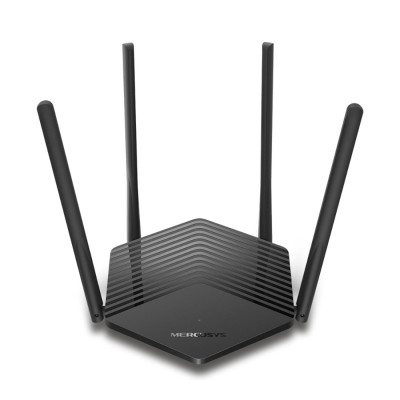 Маршрутизатор, Mercusys, MR60X, 802.11a/b/g/n/ac/ax, AX1500, 1 гигабитный порт WAN + 2 гигабитных порта LAN