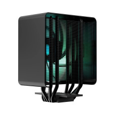 Кулер для процессора, Aerocool, APNX AP1-V BK, Intel 1700/1200/115x/775 AMD AM5/AM4, 245W, 120мм ARGB, 600-1800±10% об/м, 76.3CFM, 16.1-32.8dBA, PWM 4pin + ARGB 5V 3pin, 128х76,5х165мм, Чёрный
