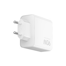 Адаптер питания, Xiaomi, 90W HyperCharge Power Adapter (3-Port) EU, BHR087MEU/MDY-19-EK, 3,6-5,0 В 3,0 А (15,0 Вт макс.) / 5,0-20,0 В - 6,1-4,5 А (90,0 Вт макс.), 2 Порта Распределение 67 Вт + 18 Вт, Стандарт Xiaomi HyperCharge, 55.5 74.8 30 мм, Вес ~130 