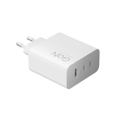 Адаптер питания, Xiaomi, 90W HyperCharge Power Adapter (3-Port) EU, BHR087MEU/MDY-19-EK, 3,6-5,0 В 3,0 А (15,0 Вт макс.) / 5,0-20,0 В - 6,1-4,5 А (90,0 Вт макс.), 2 Порта Распределение 67 Вт + 18 Вт, Стандарт Xiaomi HyperCharge, 55.5 74.8 30 мм, Вес ~130 