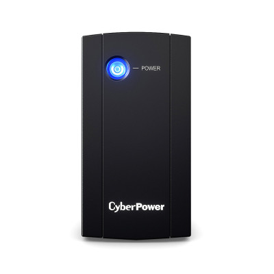 Источник бесперебойного питания, CyberPower, UTI875E, Мощность 875ВА/425Вт, UTI-серия, Линейно-интерактивный, Напольный, LED, AVR: 165-290В, АКБ 12В/5,5Ач*1 шт., Вых: 2xSchuko, Чёрный