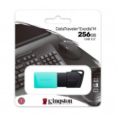 Флешка USB Kingston DTXM, 256GB, Черный-зеленый 