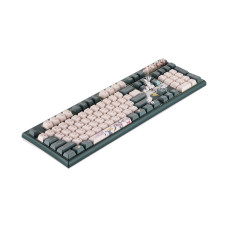 Клавиатура, Varmilo, Crane VEM108, A01A037A8A4A06A031, Varmilo EC V2 Daisy, 108 клавиш, Механическая, Подсветка - Белая, Hot swap - Нет, Проводная, Type-C, 503*209*63мм, Англ/Рус, Зелёный