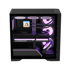Компьютерный корпус, Formula V, Air Power G8 Cosmic Black, ATX/micro ATX/mini-ITX, USB Type C*1/3.0*2, HD-Audio, Кулер 5*120мм ARPW, Высота процессорного кулера до 178мм, Длина VGA до 420мм, 1*3.5"/3*2.5", Толщина 0,5мм, 480x235x470мм, Без Б/П, 