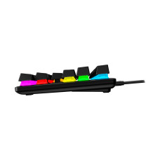 Клавиатура, HyperX, 639N7AA#ABA, Alloy Origins Core PBT HX Red TKL, Игровая, Механическая, HyperX Red-Linear switch, USB, Подсветка RGB, Размер: 360*132,5*34,5 мм., Анг/Рус, Чёрный