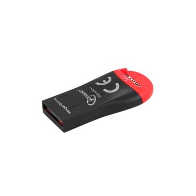 Картридер Gembird FD2-MSD-1 FlashCard reader MicroSD, USB 2.0, external, black