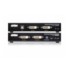 КВМ-удлинитель, ATEN, CE624-AT-G, USB, DVI, Dual View, HDBaseT 2.0, KVM Extender, W/EU ADP