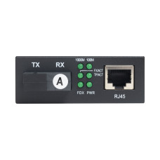 Медиаконвертер, А-Оптик, AO-MC-GE-20DA, SC SM 10/100/1000-Base-T / 100/1000Base-FX Media Converter, Tx1310nm/Rx1550nm, 20km