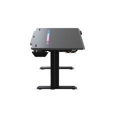 Компьютерный стол, DX Racer, GD/1200TPMDF/N, Tidal series, Размер L - Длина 120см, Материал Сталь, Регулировка высоты 67 - 104см, 2 коробки ( в комплекте столешница+металл основание), 120*75*67 (104)см, Чёрный