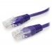 Патч-корд Cablexpert PP12-1M/V, фиолетовый Cable Patch cord UTP 5e-Cat 1 m