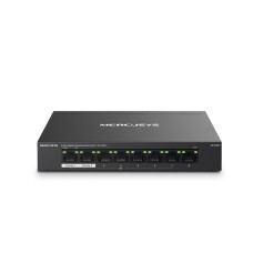Коммутатор, Mercusys, MS108GP, Миниатюрный, 8 портов 10/100/1000M RJ45 (7 портов PoE+ 802/3af/at 65W, 250м), Auto-MDI/MDIX