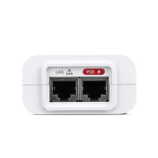 PoE адаптер, Ubiquiti, POE-24-24W-G-WH, PoE-Injector 24V 24W Gigabit (белый), passive PoE, 10/100/1000Mbps Ethernet, 100-240V AC, 24В, 24W