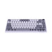 Клавиатура, Ajazz, AK820/Red/GW, AK820, Игровая, Механическая, 75%, AS Red Switches, USB, Подсветка голубая/белая, Анг/Рус, Белый