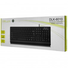 Клавиатура USB, Delux DLK-6010UB, Черный 