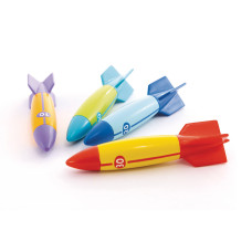 Набор игрушек для ныряния Underwater Torpedoes, INTEX, 55508, Пластик/винил, 4 штуки в комплекте, Блистер