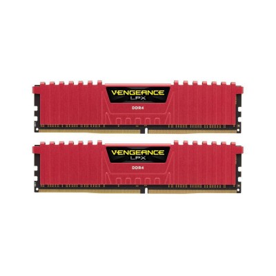 Оперативная память Corsair Vengeance LPX CMK16GX4M2B3200C16R, DDR4, 16 GB, red DIMM kit <3200MHz> (2x8GB)