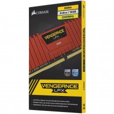 Оперативная память Corsair Vengeance LPX CMK16GX4M2B3200C16R, DDR4, 16 GB, red 