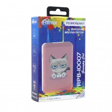 Аккумуляторная USB зарядка Ritmix RPB-10007 Grumpy Cat, 10000 mAh 