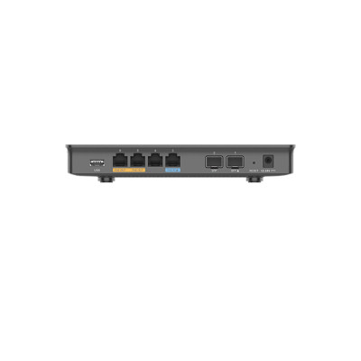 Маршрутизатор, Grandstream, GWN7002, 2x SFP, 4x GbE WAN/LAN, 1x PoE-In, 2x PoE-Out, VPN (530 Мбит/с), DPI, SDN, USB , встроенный локальный мастер GWN