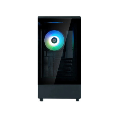 Компьютерный корпус, Zalman, P10 Black, Mini Tower, mATX/Mini-ITX, USB 3.01/USB Type-C1, HD Audio, 1120мм ZM-AF120 ARGB вентилятор, Высота процессорного куллера до 173 мм, Длина VGA до 384 мм, Кол-во отсеков 23.5"/3*2.5", 418х216х422 мм, Без Б/П