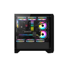 Компьютерный корпус, Huntkey, GX750A, ATX/Micro ATX, USB 1*3.0/2*2.0, HD-Audio, Кулер 3*12см RGB, Высота процессорного кулера до 165 мм, Длина VGA до 415мм, 2*3.5"/2.5", Слот 7, Толщина 0,6мм, 465x218x461мм, Без Б/П, Чёрный Компьютерный корпус, Huntkey, GX750A, ATX/Micro ATX, USB 1*3.0/2*2.0, HD-Audio, Кулер 3*12см RGB, Высота процессорного кулера до 165 мм, Длина VGA до 415мм, 2*3.5"/2.5", Слот 7, Толщина 0,6мм, 465x218x461мм, Без Б/П, Чёрный
