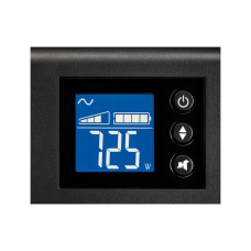 Источник бесперебойного питания, Eaton, 5SC1000i, Напольный, Мощность 1000ВА/700Вт, Диапазон работы AVR: 184-276В, Бат.: 12В/9 Ач*2шт., Чистая синусойда, 8 вых.: 8 IEC C13 (10A), Smart, USB-B, RS232, SNMP слот, LCD, ABM, Цвет Чёрный
