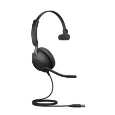 Гарнитура, Jabra, 24189-889-999, Jabra Evolve2 40 SE, USB-A, UC Mono, Проводная, Шумоподавление , Jabra Direct, Блокирующая шум конструкция