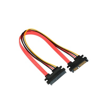 Кабель SATA, Cablexpert CC-SATAMF-715-30CM Cable internal, data,Sata 7+15pin f -> Sata 7+15pin m, 7+15pin