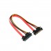Кабель SATA, Cablexpert CC-SATAMF-715-30CM Cable internal, data,Sata 7+15pin f -> Sata 7+15pin m, 7+15pin