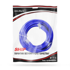 Патч Корд, SHIP, S3025BL1000-P, Cat.5e, UTP, LSZH, RJ-45, 10 м, Синий, Пол. пакет