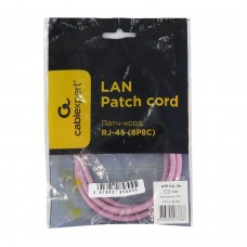 Патч-корд Cablexpert PP12-1M, розовый 