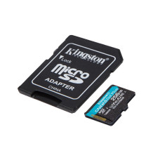 Карта памяти, Kingston, SDCG4/256GB, MicroSDXC 256GB, Canvas Go Plus, A2, U3, V30, с адаптером SD