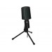 Микрофон с подставкой Ritmix RDM-126, Черно-зеленый Microphone 2.2k Ohm, 50-16000Hz, 30dB, 1.8m cable, black-green
