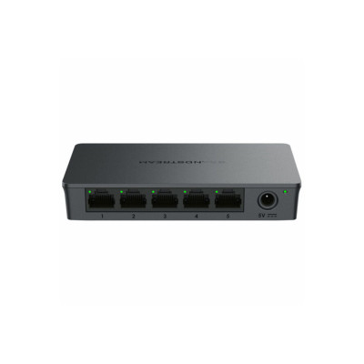 Коммутатор, Grandstream, GWN7700, неуправляемый, 5xGbE RJ45, пластиковый корпус