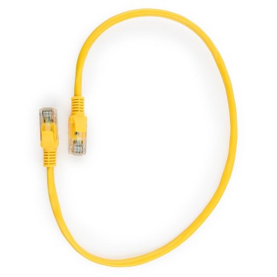 Патч-корд Cablexpert PP10-0.5M/Y, желтый Cable Patch cord UTP 5e-Cat 0.5 m