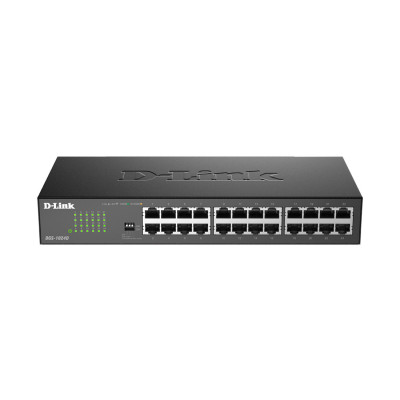 Коммутатор, D-Link, DGS-1024D/J1A, Неуправляемый, 24 порта 10/100/1000Base-T, DIP-переключатель