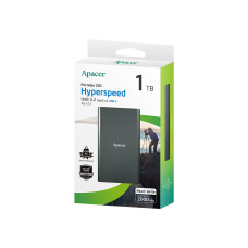 Внешний SSD диск, Apacer, AS723, AP1TBAS723B-1, 1TB, USB-C, Черный Внешний SSD диск, Apacer, AS723, AP1TBAS723B-1, 1TB, USB-C, Черный