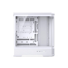 Компьютерный корпус, Jonsbo, D400 White, Mid-Tower, ATX/M-ATX/m-ITX, Type-C*1/USB3.0*2, Audio+Mic, Высота процессорного кулера до 169 мм, Длина VGA до 450 мм, 2*2.5"/1*3,5", Сталь, Пластик, Закаленное стекло, 488*239*514, Без Б/П, Белый