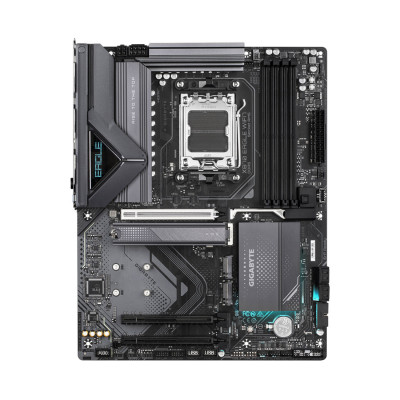 Материнская плата, Gigabyte, X870 EAGLE WIFI7 (4719331864996), AM5, X870, 4xDDR5 4400/4800/5200/8000(OC), 4xSATA3, 3xM.2 (PCIe 4.0 x4/x2), Raid, 1xHDMI, 2xUSB4 Type-C(R), 3xPCI-Ex16, Wi-Fi, ATX