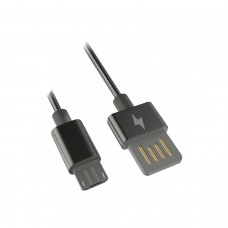 Кабель USB, Ritmix RCC-416 Metal Grey, 1.0м 